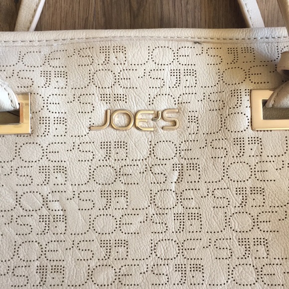 JOE’S Jeans Tote  Tan w Brown Lettering - Picture 2 of 7